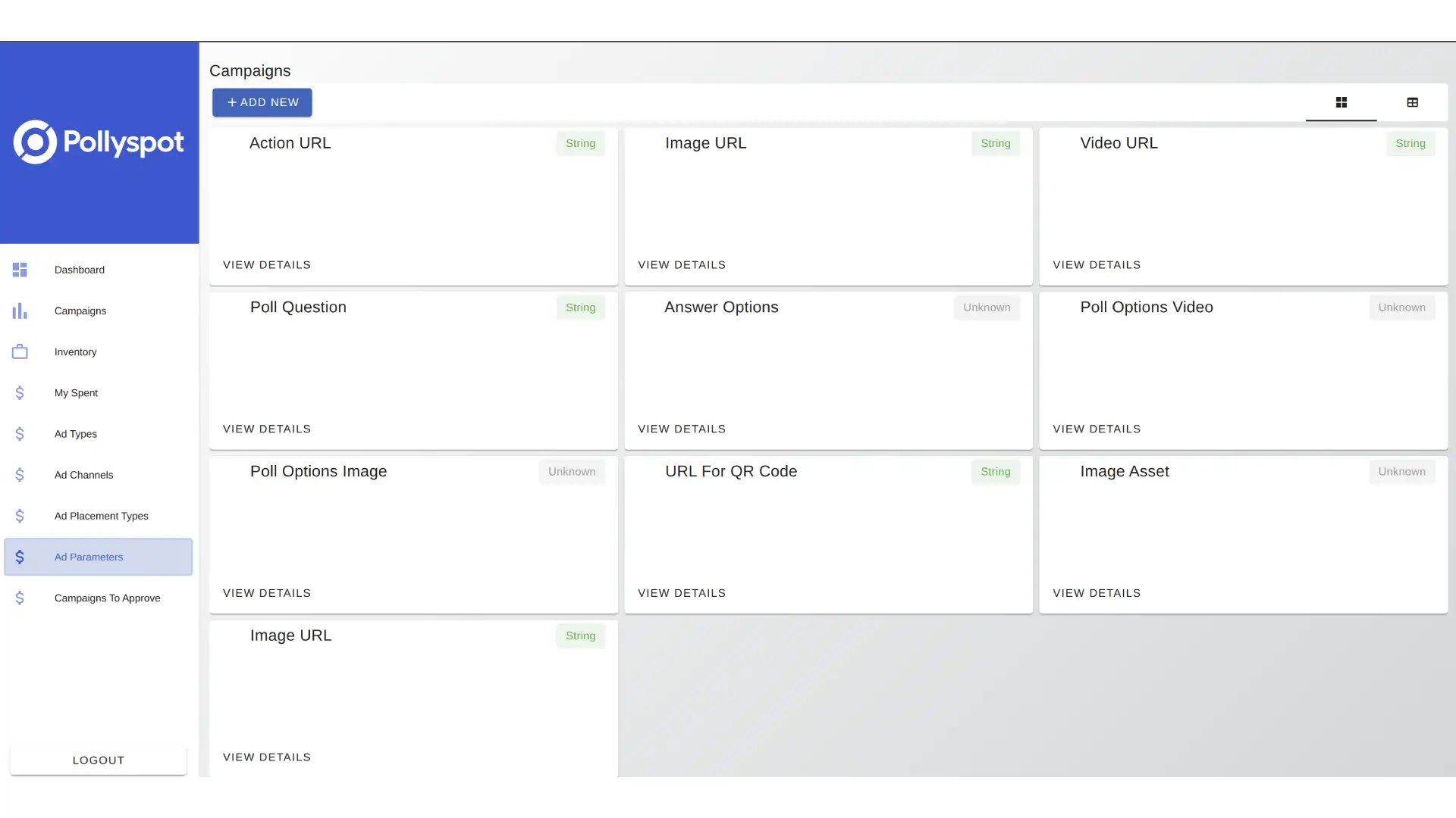 PollySpot dynamic ad parameters and custom targeting fields