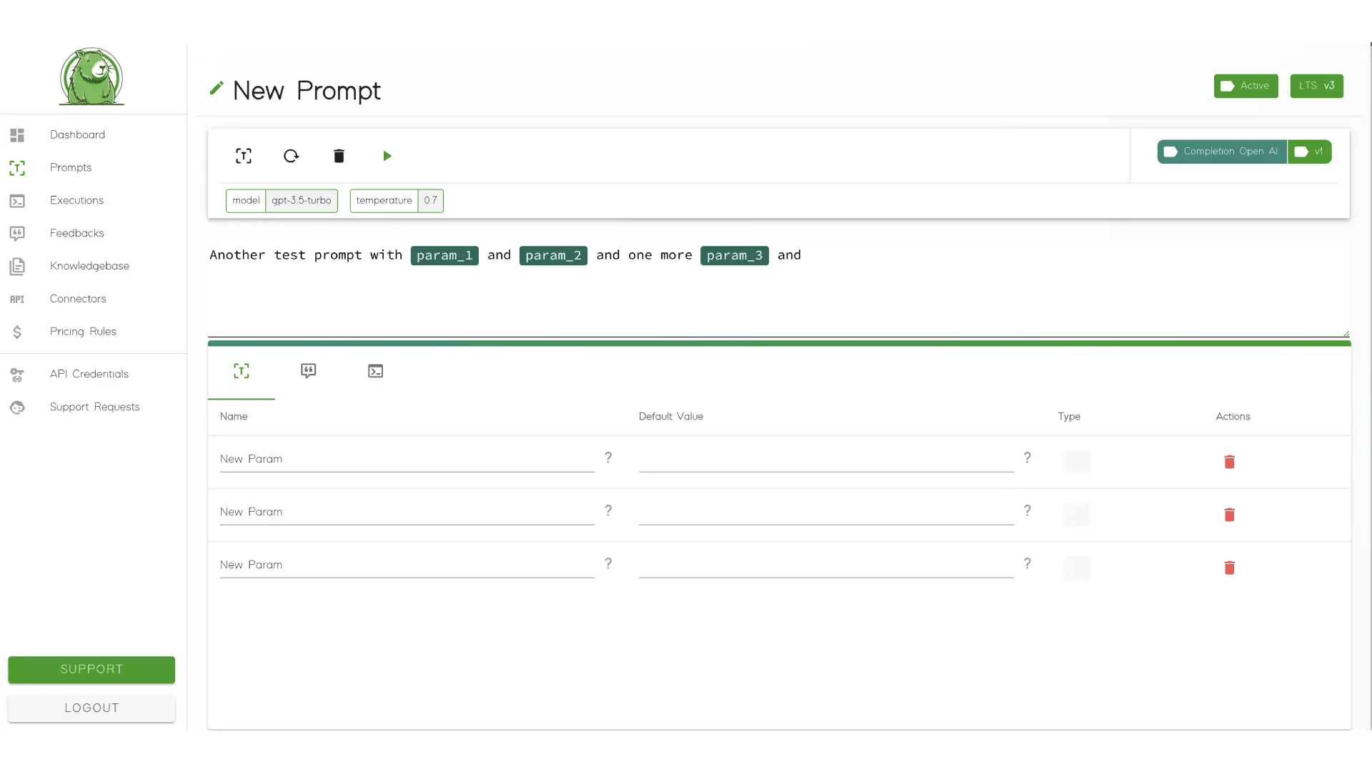 PRST.ai no-code prompt editor